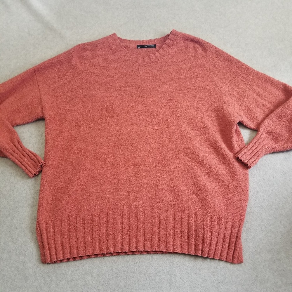 Peruvian Connection Sweater Womens XXL Coral Pima Cotton Knit Soft